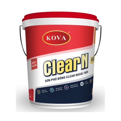 Dầu bóng ngoại thất KOVA CLEAR (4KG) - KOVA CLEAR NGOÀI TRỜI