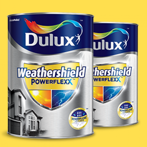 GJ8B - DULUX WEATHERSHIELD POWERFLEXX NGOẠI THẤT MÀU SIÊU CAO CẤP, SIÊU BÓNG (5L)