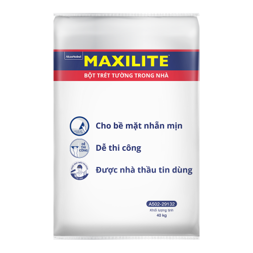 Bột bả nội thất MAXILITE (40Kg) - Bột trét tường trong nhà Maxilite