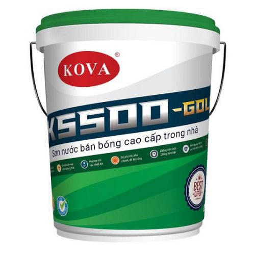 Sơn bán bóng nội thất KOVA K5500-GOLD (20 kg) - dùng để sơn phủ