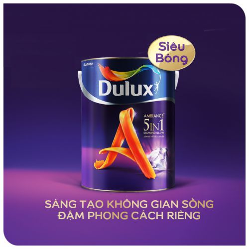 66AB - DULUX AMBIANCE 5IN1 DIAMOND GLOW siêu bóng (15L)